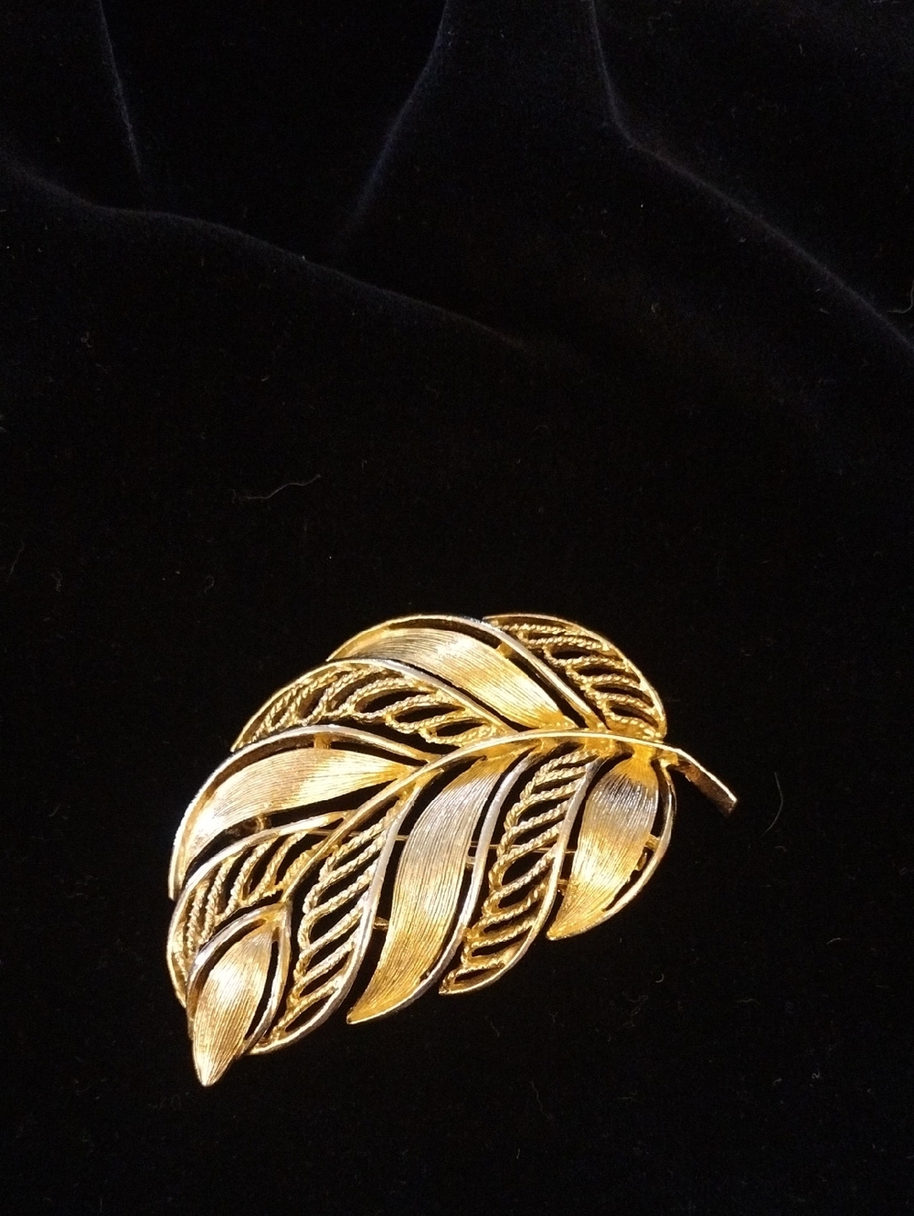 Gold Leaf Brooch
